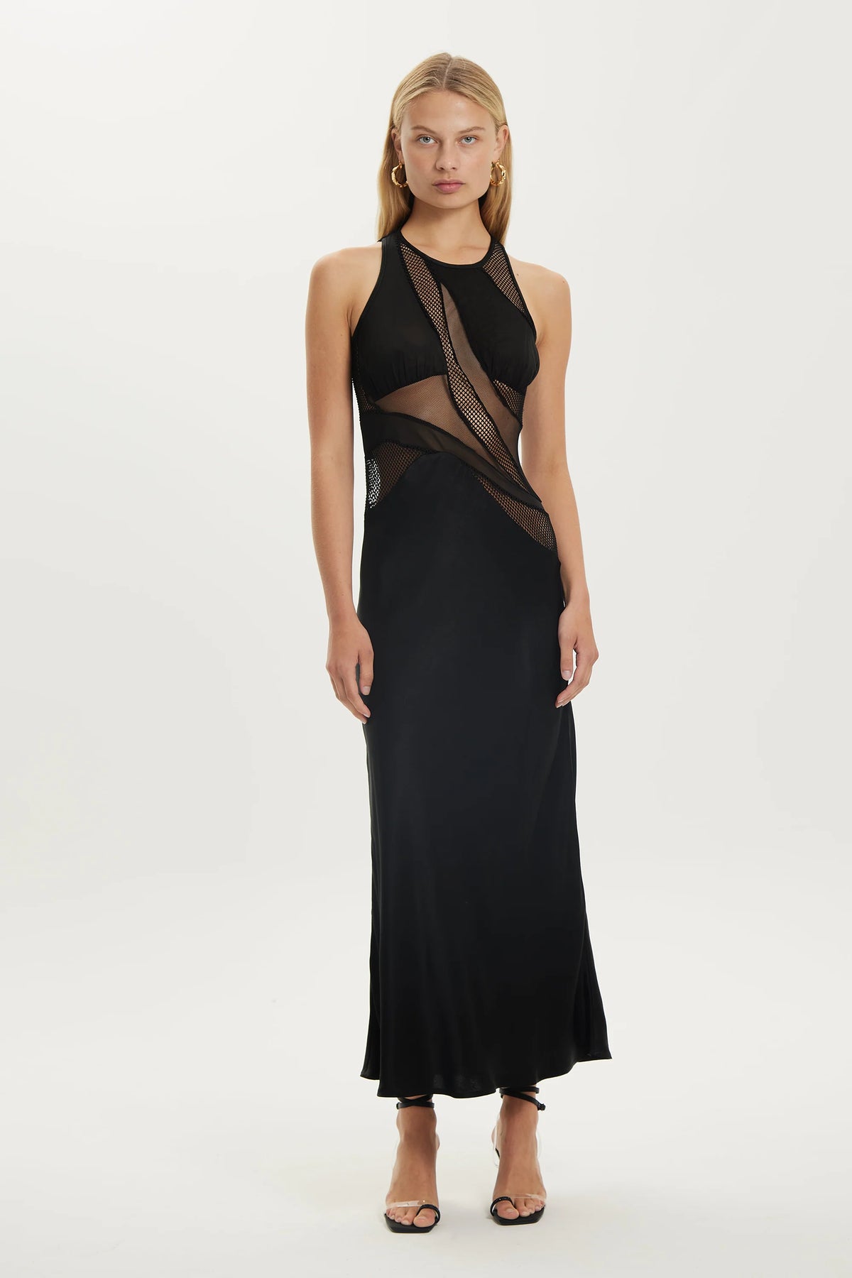 Third Form Crystal Clear Tank Maxi Dress - Black – Dress Hire AU